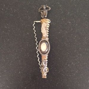 Handcrafted California pin with mother of Pearl